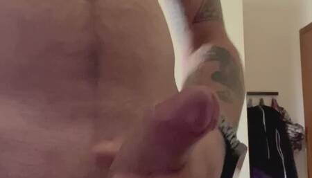 Handjob in secret silence with my cock in front of you