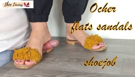 Ocher flats sandals shoejob 1080