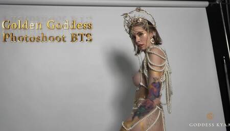 Golden Goddess Photoshoot BTS - Kyaaism Vibes Sensual Femdom Art - 4K MP4