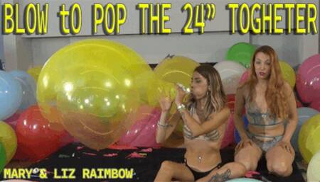 blow to pop the 24" togheter