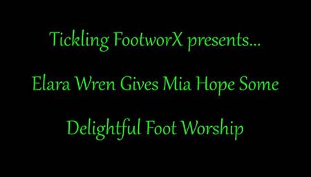 Elara Wren Gives Mia Hope Some Delightful Foot Worship