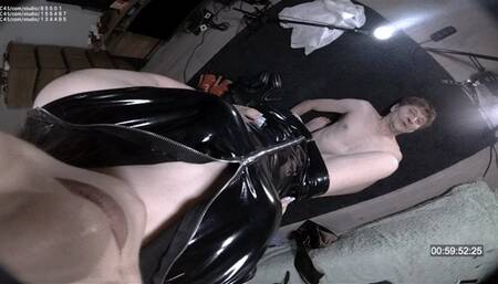 002ber the camera is located on Bertie's head)) She stands on the slave's chest and spits in his face