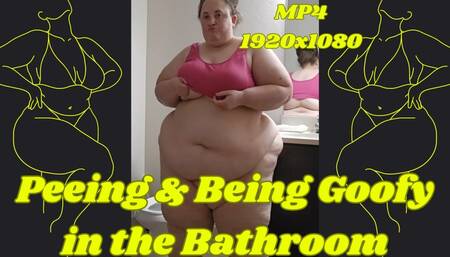 SSBBW Rachel Pees and Dances in Her Bathroom MP4 1920x1080