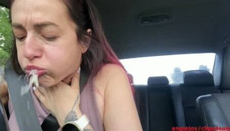 COUGHING ATTACK, stomach contents regurgitatio