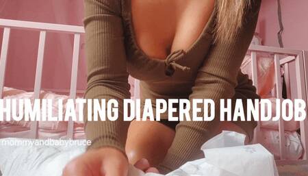 Humiliating Diapered Handjob