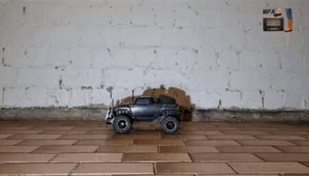 RC Car under New Rocks