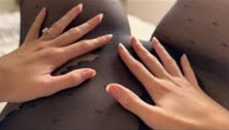 ASMR Close Up Tights Tour - Up Close with my Pretty Polly Polkadot Panty Top Tights