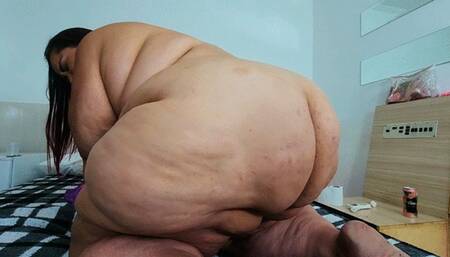 Farting big BBW POV, part 4, by BBW Sammy, (cam by Manu) FULL HD