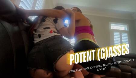 Potent (G)asses Featuring Ditria Rose and Tyler Lynn-Farting Giantesses