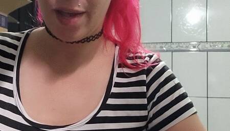 Taking a few quick deep puffs of prohibited "pure tobacco" - Coughs