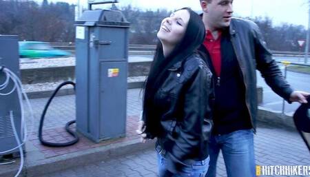 Big cock porn with squeaky Veronika from Czech HitchHikers