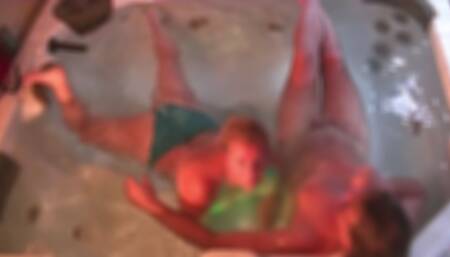 Jacuzzi spider view tease