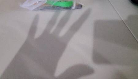 Natural Nails On Plastic 7 half inch Huge Hands!