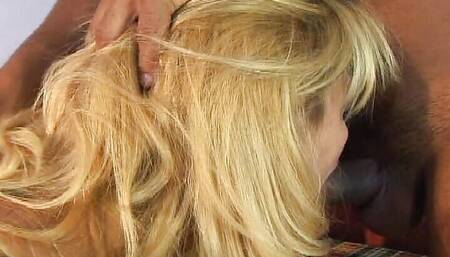 Big Boobed French Blonde Eats Cum After Hard Sex