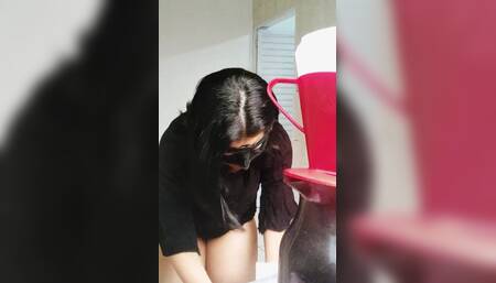 Mom Making Her Coffee