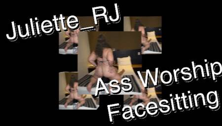 Juliette_RJ First Sexy Ass Worship Clip - FOR MOBILE DEVICES USERS - FACE SITTING - ASS WORSHIP - ORAL SEX - BBW FEET - ASS LICKING - ASS SNIFFING - BBW ASS - THICK & CURVY - ORGASM - FEMDOM