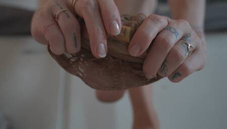 Tiny Slave Toy - Living in my nylon socks pantyhose 4k