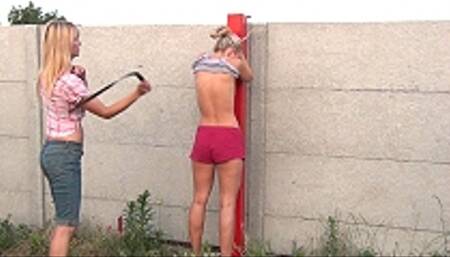 Michelle bare back whipping 2508