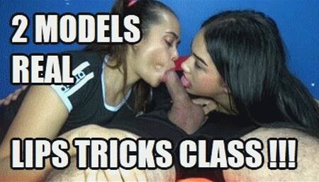 LIP FETISH 240825BC VIOLET + JESSIE 2 MODELS ONE TEACHES THE OTHER HOW TO USE THE LIPS WHILE SUCKING COCK (FULL HD MP4 VERSION)