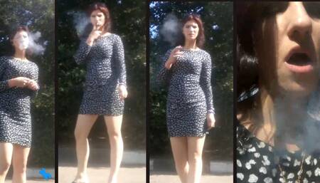 Nastya 2: Heavy Smoking Outdoors