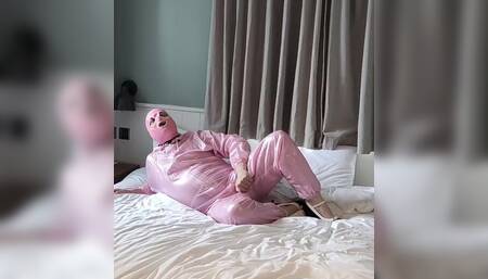 Sissy Pink Pvc Suit and Hood