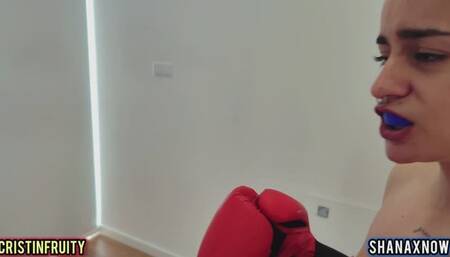 4K FEMALE BOXING FIGHT TOPLESS G STRING OILED BODY BIG ASS