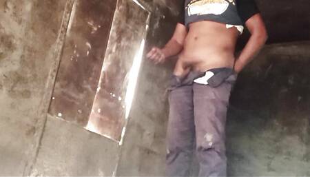 Maturbating in Abandoned Place