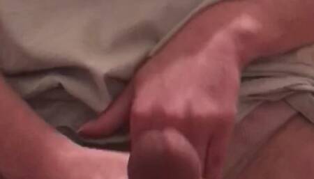 Jerking him while I massage myself