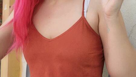 Smoking sitting at the bar and drinking soda