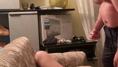 Fingering, squirting and blowjob with cumshot in mouth