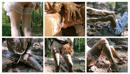 EXCLUSIVE PREMIERE: Lost in deep mud sexy bride