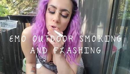 EMO OUTDOOR SMOKING AND FLASHING