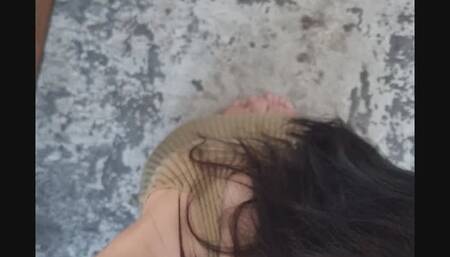 Painful doggy, riding, cum all over me