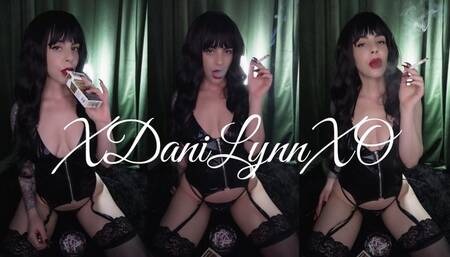 Smoking in Sexy Wet Look