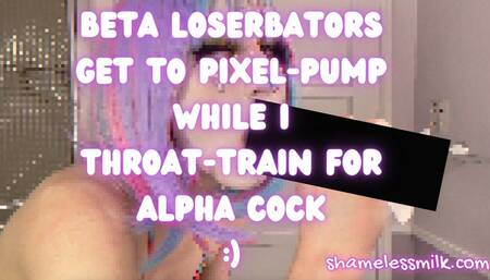 Beta Losers Get to Pixel-Pump While I Train For Alpha Cock