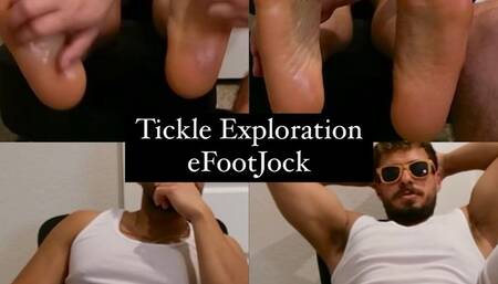 Tickle Exploration - Jock explore where he's ticklish on his feet
