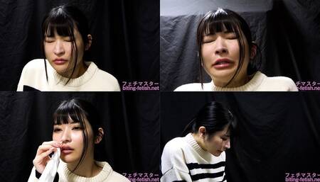 Sakura Kurumi - CLOSE-UP of Japanese cute girl SNEEZING - MOV