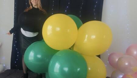 Balloon Boobs Pin Popping