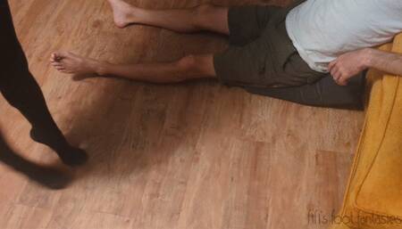 Fifi grabbed and held by her ankle struggling to get away *new* replay