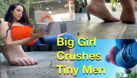 Big Girl Crushes Tiny Men 720 - Giantess Barbara