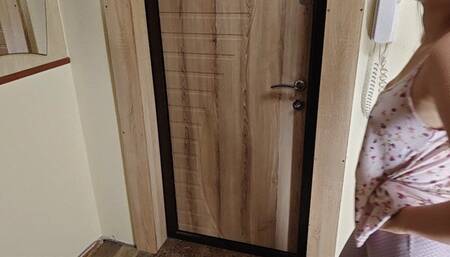 Pee in Front of Girlfriend's Toilet and Squirt in Panties