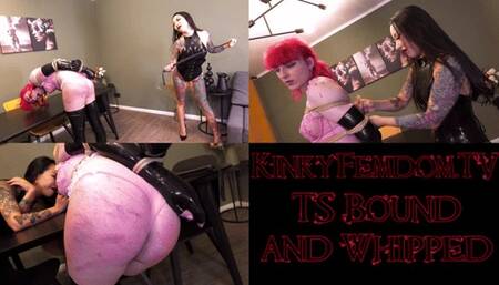 Mistress Youko Whipping a cute TS Girl 4K - sissy shemale corporal punishment