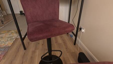 Pussy masturbation through nylon tights