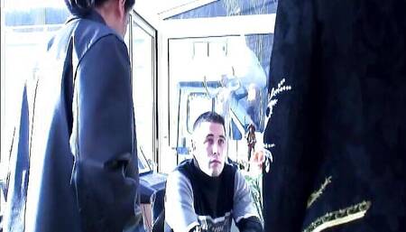 Good Looking French Babe Gets Gangbang for the First Time