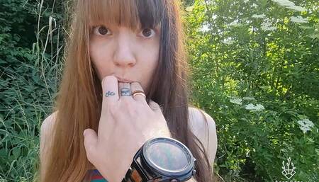 Outdoor Magazine Sex Shooting with Orgasm!!