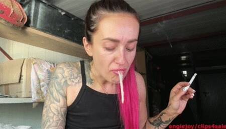 First cigarette, choking cough wmv