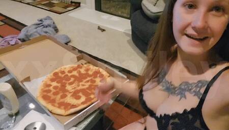 Binge Eating A Whole Pizza