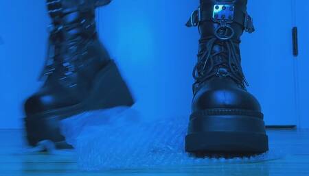 Brutal Bubblewrap Trample in Platform Demonia Boots