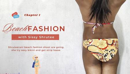 Beach Fashion Chapter 1 - Solo Indian Trans in Bikini