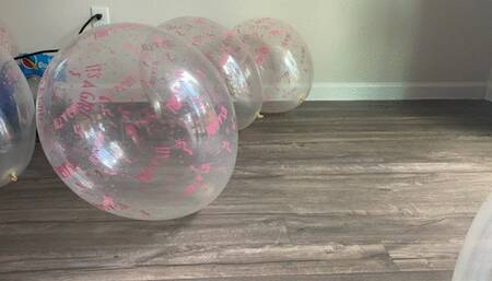 Girly Pink Balloon Bust (Qualatex 18")